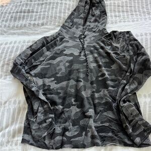 Sundry Gray Camouflage Hoodie